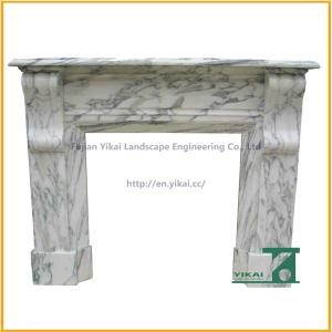 China Hand Carved Stone Marble Fireplace Mantel wholesale