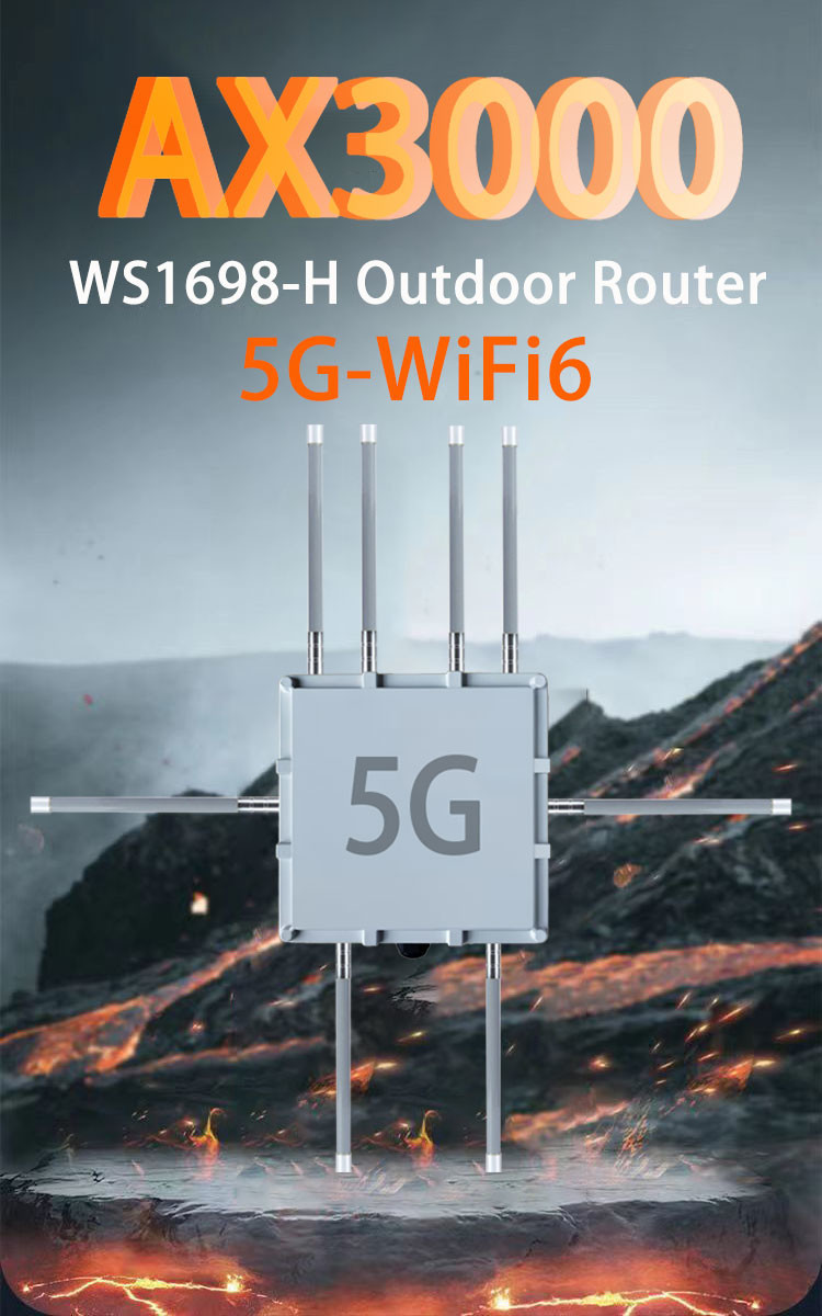 Outdoor 3000Mbps 5g Wifi Router Chip MT7981B Dual Band 5g Wireless Router