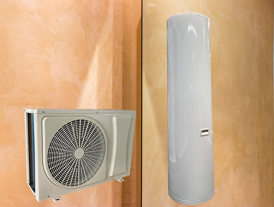 Residential DC Inverter Mini Split Heat Pump Water Heater 240V WIFI Controlled