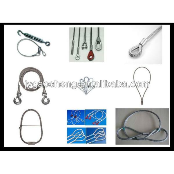 High Carbon Steel Black Lighting Safety Cable 1/8" DIN 7x7