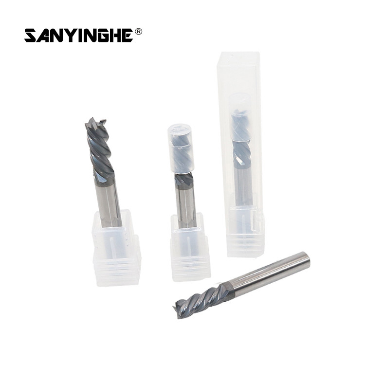 4mm Solid Carbide End Mills 50Lx4F Ball Nose Milling Cutter HRC45 HRC55 HRC60 HRC65