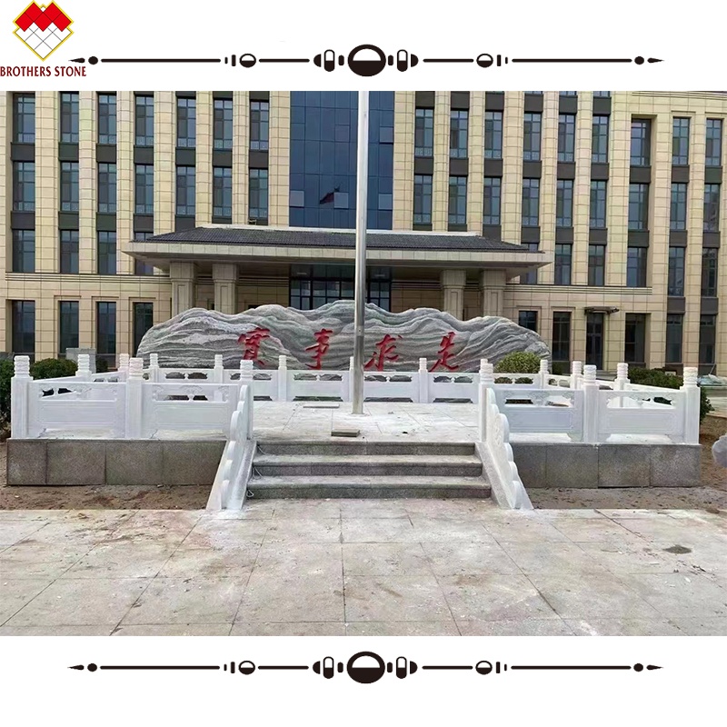 White Onyx Marble Stone Stair Handrail Customized for Villa and House Decorative Baluster