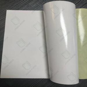 China Smooth Surface Yellow Release Paper Self Adhesive Sticker Paper for Instruction Label wholesale