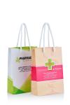 Recycle Biodegradable Gift Bags Pharmacy Paper Bags full color printing