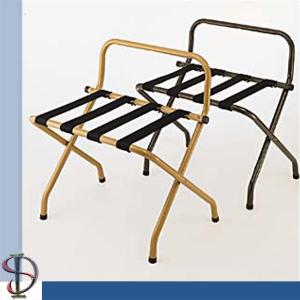 China Heavy-duty Luggage Stand / Folding Round Bend Tube Luggage Rack / Hotel Chrome Luggage Rack / Bedroom Luggage Stand wholesale