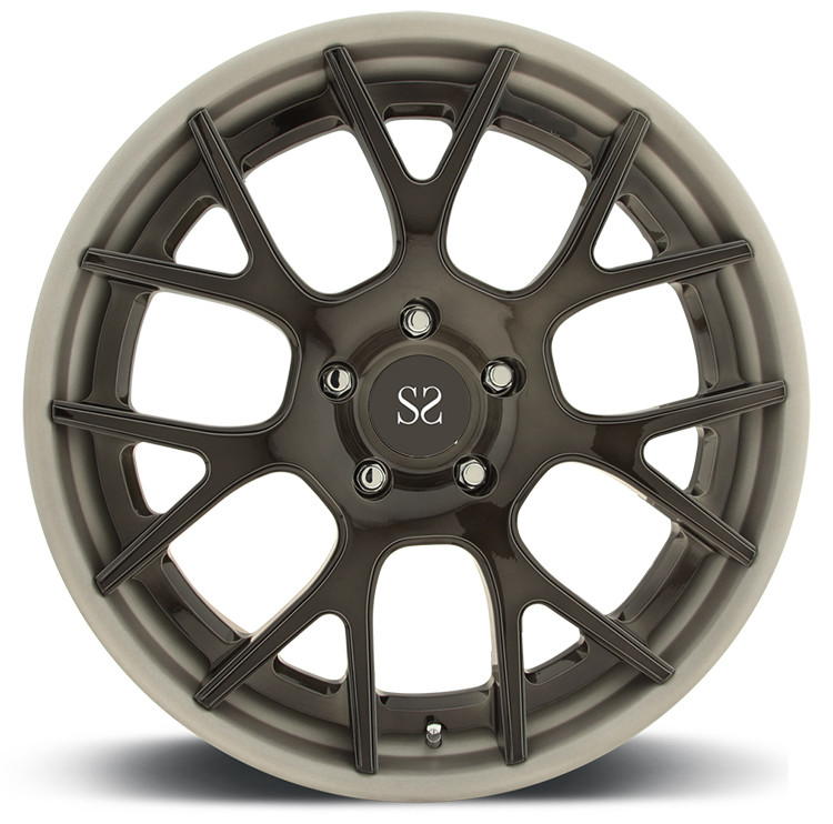 Matte Bronze Concave Ferrari 488 1 Piece Forged Wheels 21 Inches