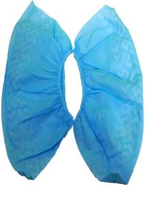 China Blue Disposable Shoe Covers , Breathable Polypropylene Non Woven Shoe Cover wholesale