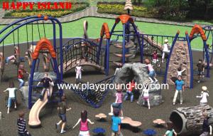 China Climbing Playground Equipment For Outdoor By UV Resistance LLDPE Galvanized Steel wholesale