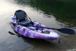 Auge Fast Recreational Kayak , Adult Exercising Flat Top Kayak Small Size For