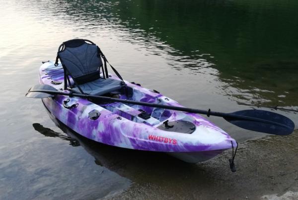 Auge Fast Recreational Kayak , Adult Exercising Flat Top Kayak Small Size For