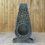 Laser Cutting Decorative Garden Metal Fireplace Corten Steel Chiminea Firepit