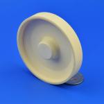 Electrical Insulation Alumina Ceramic Block Round Shape Wear Resistant