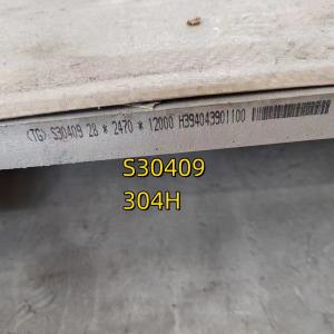 China ASTM A240 304H S30409 AISI 304H Stainless Steel Plate 3-60*1500*6000MM wholesale