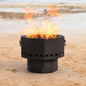 China Steel Camping 6.36kg Smoke Free Outdoor Fire Pit For BBQ Camping All Season wholesale