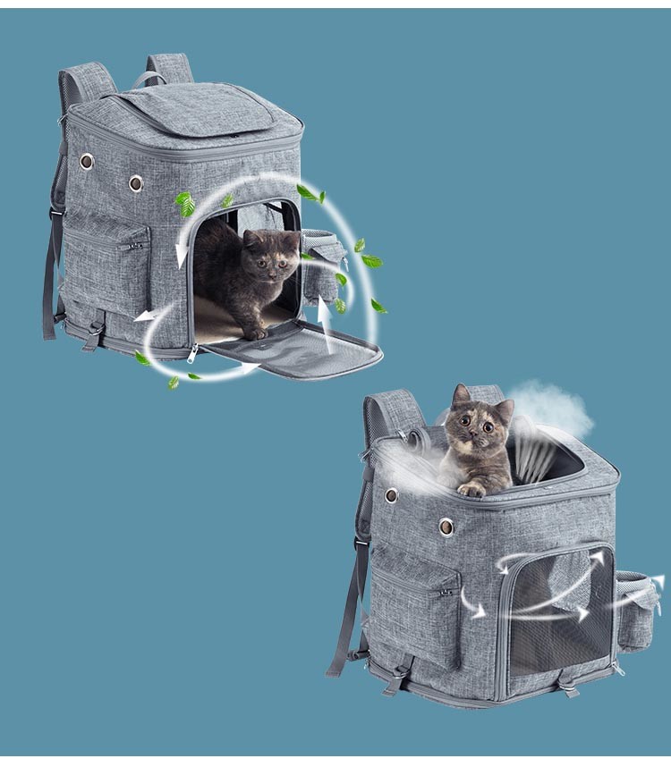 Outdoor Pet Carrier Bag Cats And Dogs Travel Pouch With Adjustable Straps