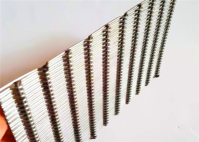 SS Inflexible Crimped Architectural Woven Mesh For Interior Decoration