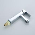 Square Stylish Bathroom Vessel Sink Faucet Brass Cartridge Vanity Basin Taps