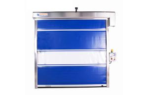 China Workshop Dust - Free Area PVC High Speed Industrial Doors Galvanized Steel Frame wholesale