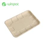 200ml Bagasse Meat Fruit Paper Compostable Meat Trays Sustainable Disposable