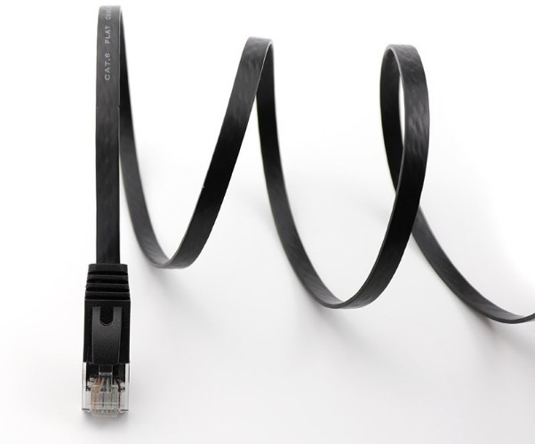 Flat Cat 6 Ethernet Patch Cable , Internet Network Cable Patch Cord