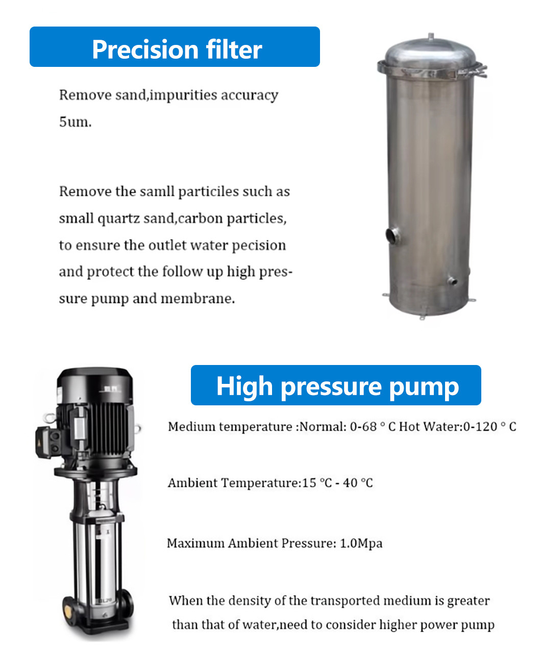 500L Water Filter Or Purifier Reverse Osmosis Drinking Water System Water Treatment Machinery