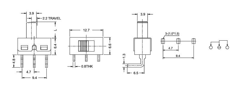 Alinta Provide Various Product Types for Slide/Trave/Toggle Swithes to meet customer's unique needs