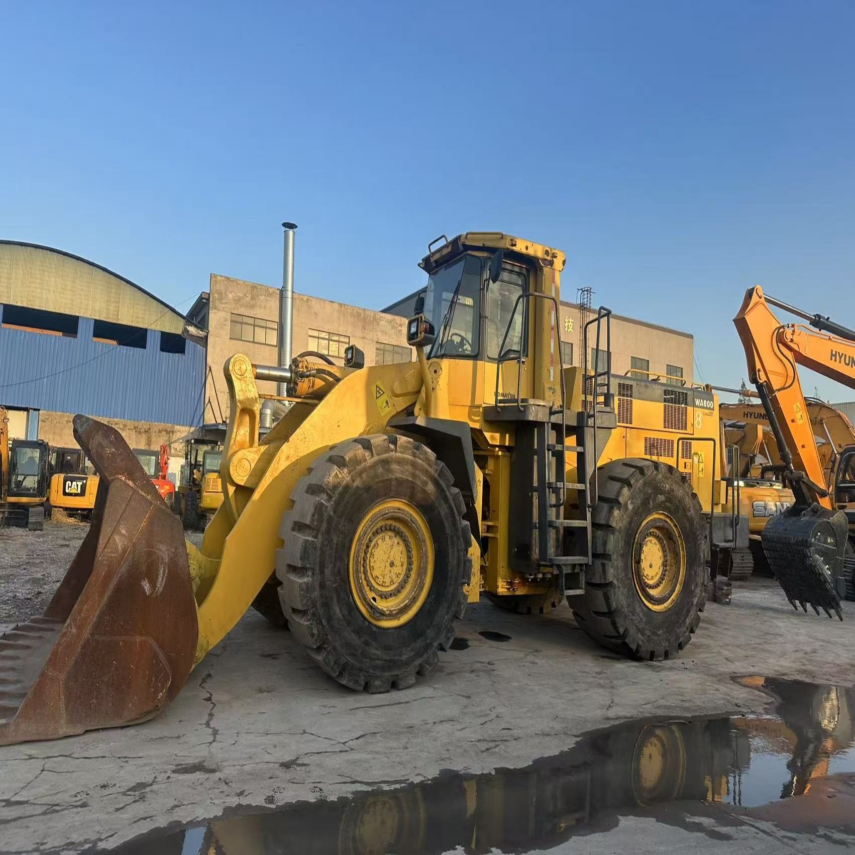 2nd Hand Komatsu WA600 Wheel Loader Used Front Loader 44-52T