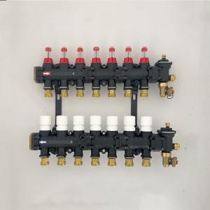 China Radiant Floor Heat Manifolds, EP Radiant Heat Manifold,Nylon Manifold with flow meter with bracket for Radiant heating wholesale