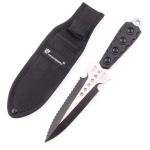 Notched Edge Carbon Steel Machete Multifunctional Camping 3Cr13