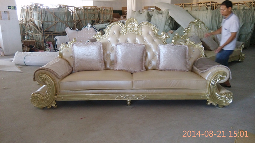 Antique style furniture sofa, good design fabric sofa set hotel lobby sofa