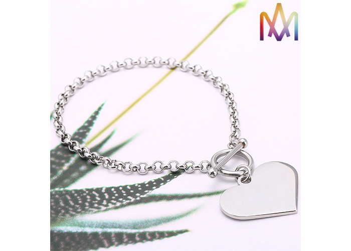 18mm Length Toggle Clasp Closure Cross Chain Bracelet