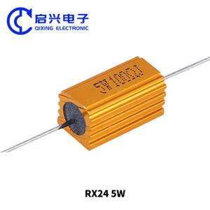 China Wirewound Resistor 5W 100ohm With Gold Aluminum Shell wholesale