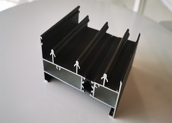 6061 1.4mm Extrusion Window Frame Aluminum Profile 3 Rail Sliding