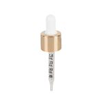 Shiny Frosted Rubber Cosmetic Dropper 18/410 Essential Oil Graduated Glass
