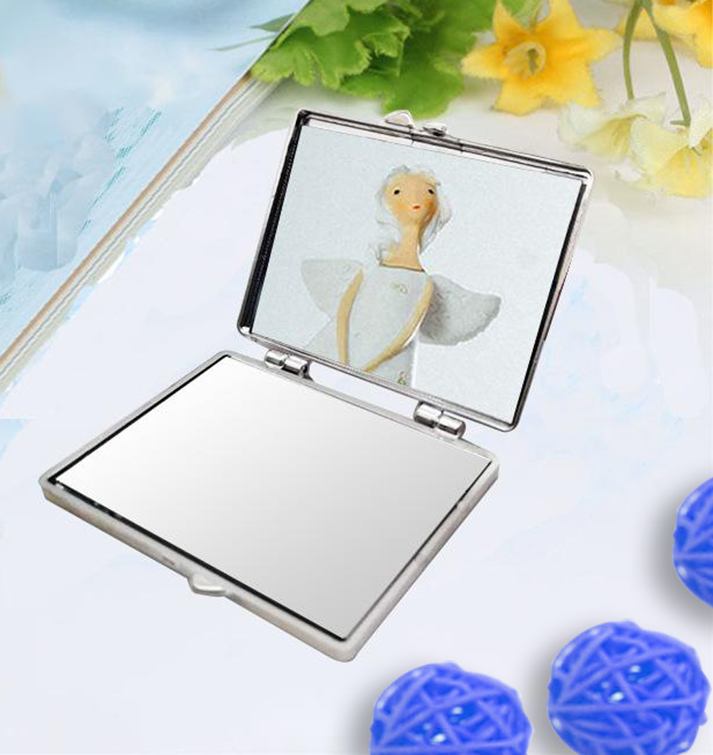 Mini Desk Compact Make-Up Cosmetic Vanity Dressing Standing Portable Makeup Mirror
