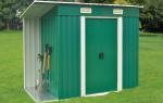 Professional Steel Garden Sheds Easy Assembly Resist Scratch Moistureproof