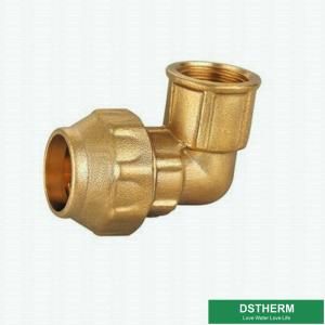 China Female Threaded Elbow Screw Brass Compression Fittings 32mm wholesale