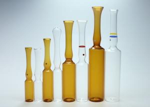 China Pharmaceutical Glass Ampoules Types , Ampoule Container Transparent / Brown Color wholesale