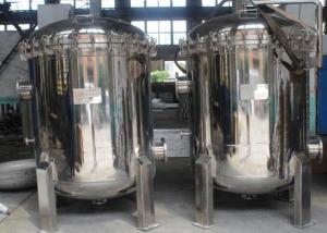 China IN / OUT High Pressure Filter Housing , Multi Bag Filter Housing With 304 SS 2&quot; Flange wholesale