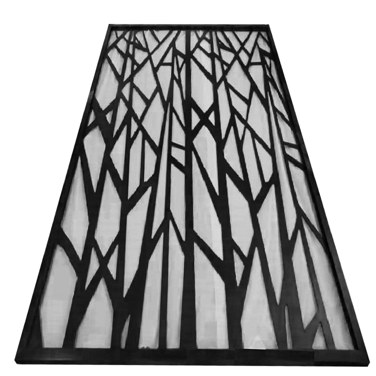 Elegant separation stainless steel room divider wall panels