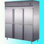 Stainless Steel Commercial Upright Freezers 6 Doors For Restaurant Factory