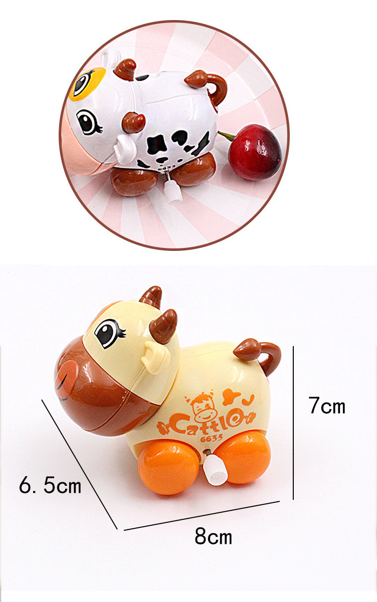 PVC Wind Up Easter Puzzle Toys for Kids Cute Animals Toy Cow Walking Jumping Clockwork Bulk Birthday Gift Party Favors