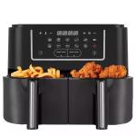Double Basket Oil Free Smart Dual Air Fryer 9L Digital 2400W