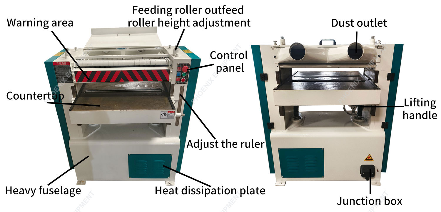 MB106 Automation Multipurpose Woodworking 630mm Wood Thickness Thicknesser Planer Machine