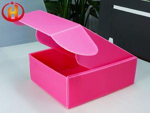 China Lightweight Pink Custom Corrugated Plastic Boxes Printable wholesale