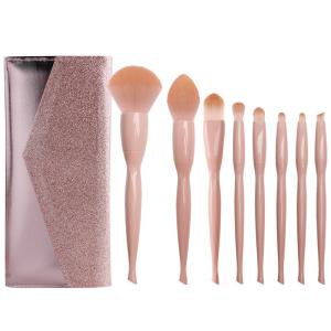 China Aluminum Handle Professional Makeup Brushes Superb Ability To Hold Powerder wholesale