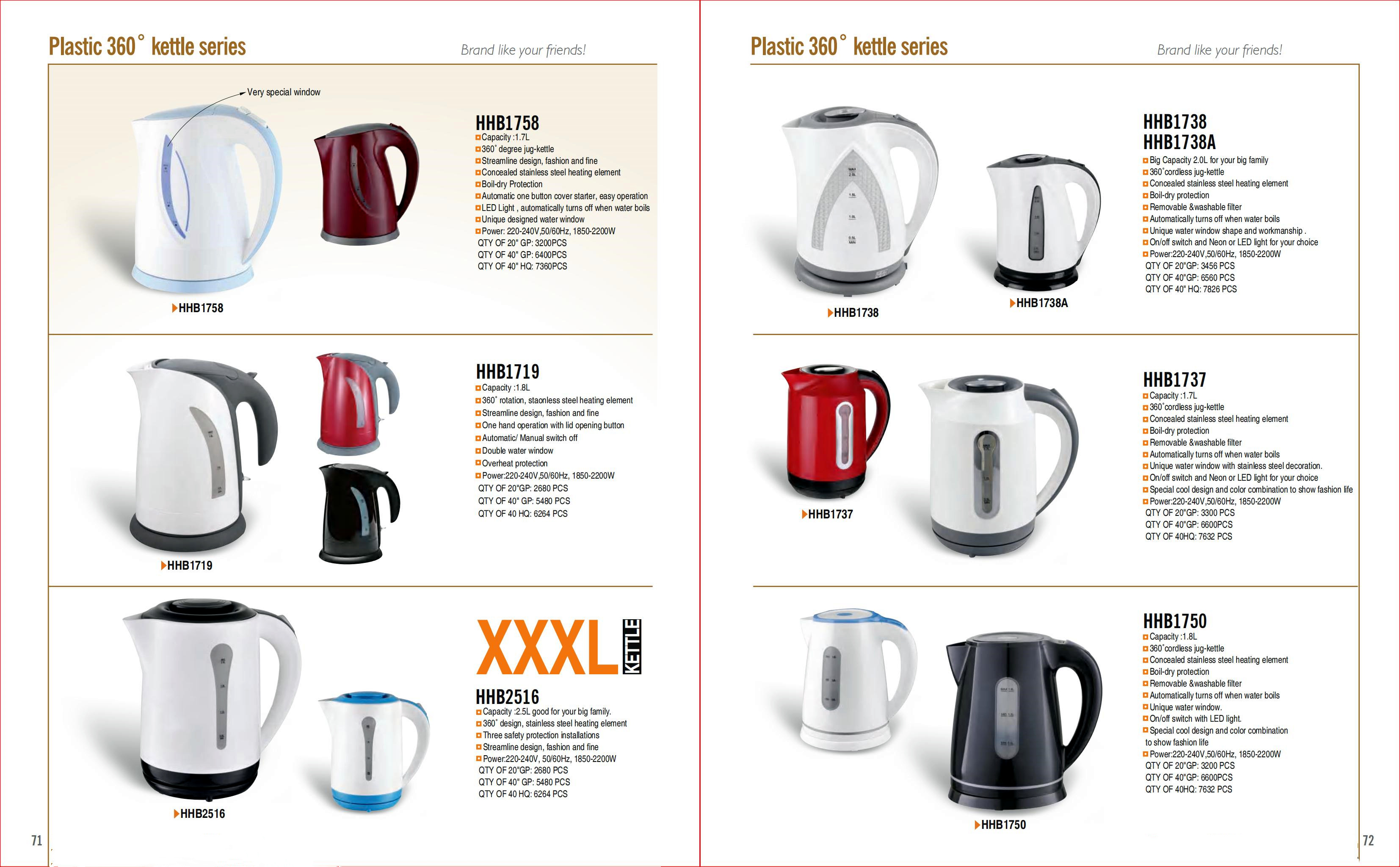 Hotel Standard Electric Kettle Functional for Kitchen HY-PL