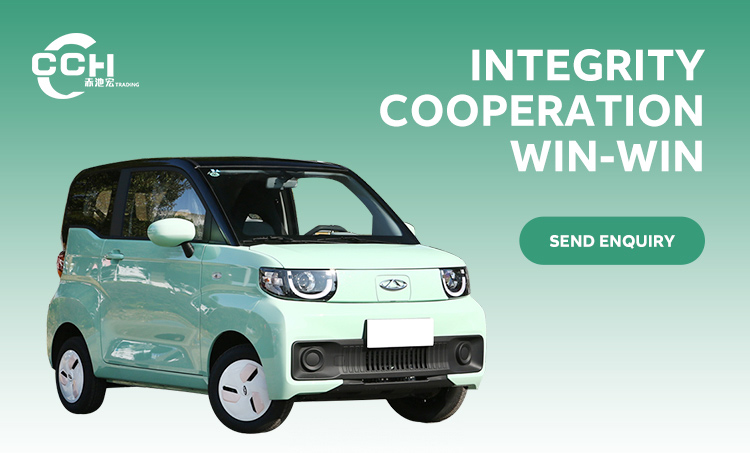 High Speed Chery QQ Ice Cream Mini EV Car with 120km Pure Electric Range