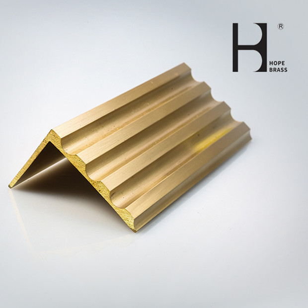 95mm Brass Stair Nosing C38000 Anti Slip Stair Treads For Edge Protection