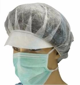 China Hygienic Disposable Scrub Caps Peaked Disposable Bouffant Hats Lightweight wholesale